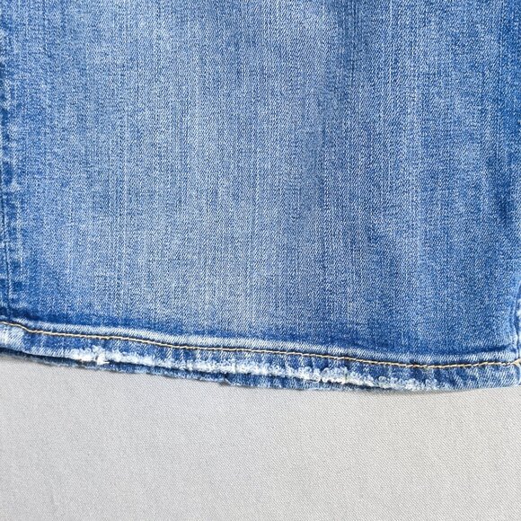 Silver Jeans Bermuda shorts women's size 34 denim blue colour Elyse straight - Picture 9 of 13